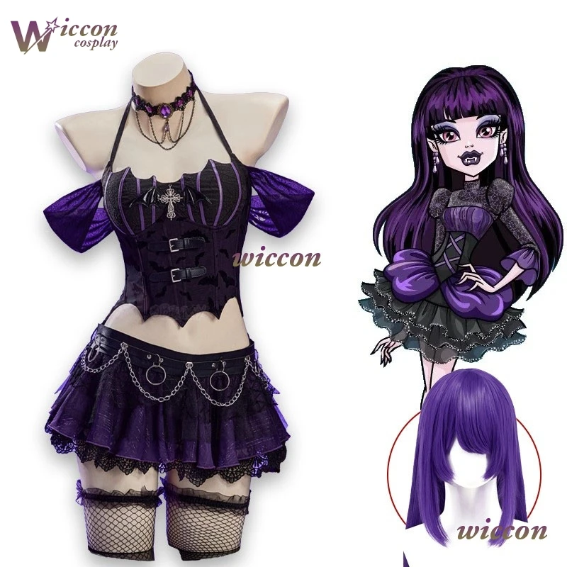 Disfraz de abanico de Elizabeth, falda de actuación de Little Idol sangriento, uniforme de monstruo, accesorio de vestido, broche de calcetín, Lolita ‌ ‌ ‌