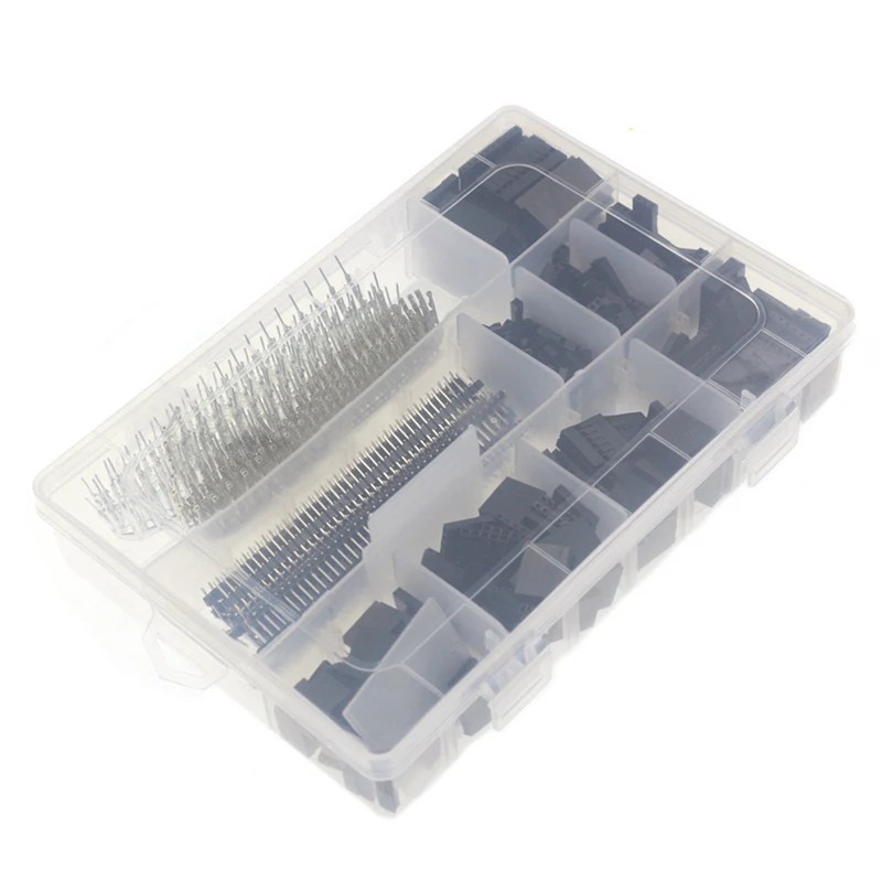 1450Pcs Dupont Connector 2.54Mm, Dupont Connector Kit PCB Headers Male Female Pins Electronics, Terminal Connector Kit