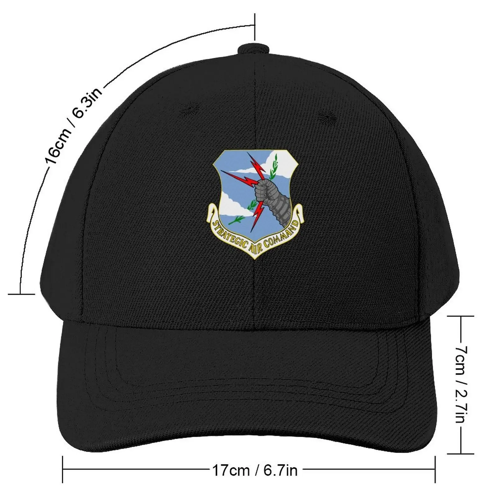 Strategic air command Baseball Cap Big Size Hat Gentleman Hat Hip Hop Sports Cap Girl Men's