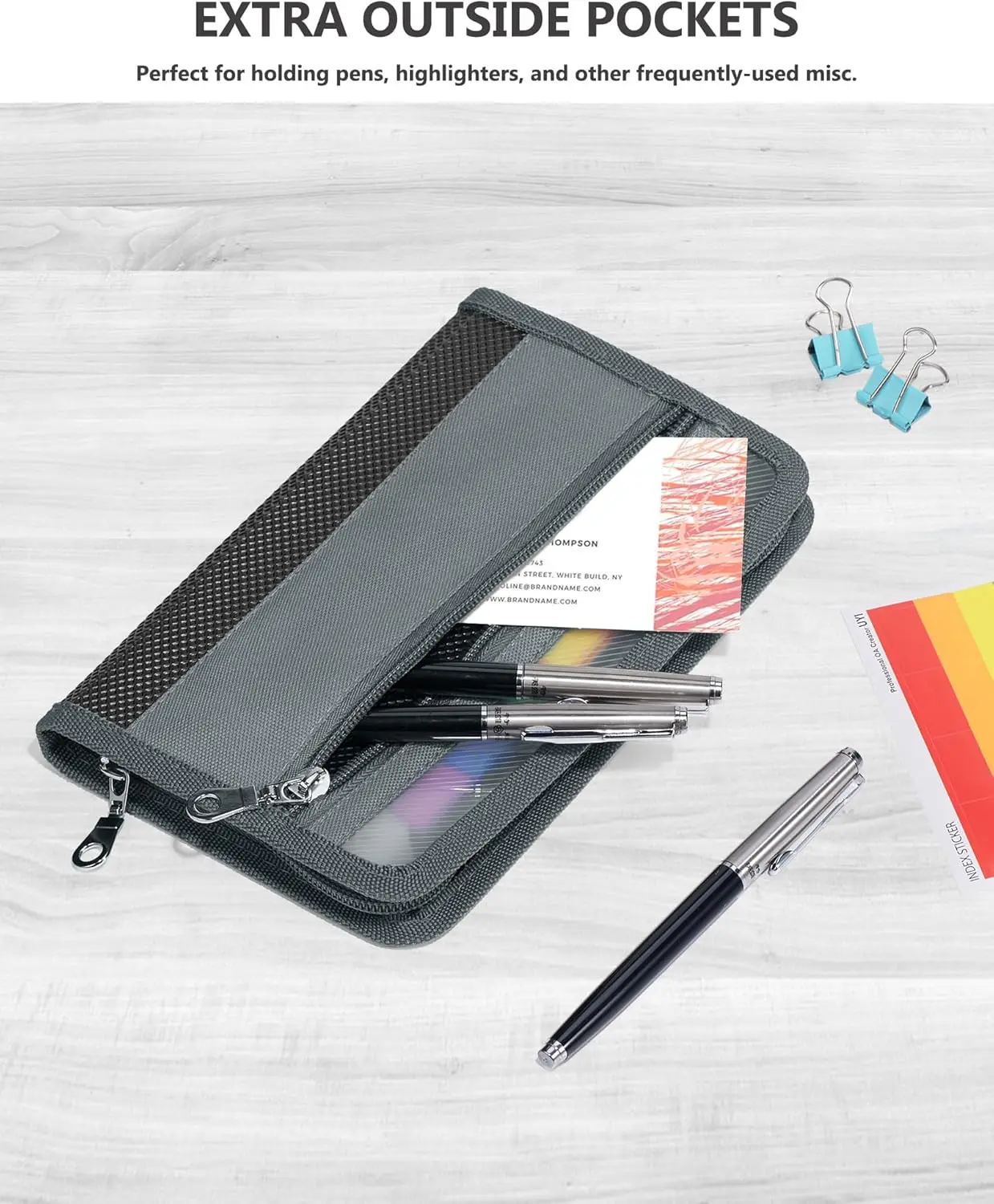 Expanding File Folders,13 Pockets File Organizer, A6 Size Document Folder with 24pcs Multicolor Labels for Home Office School