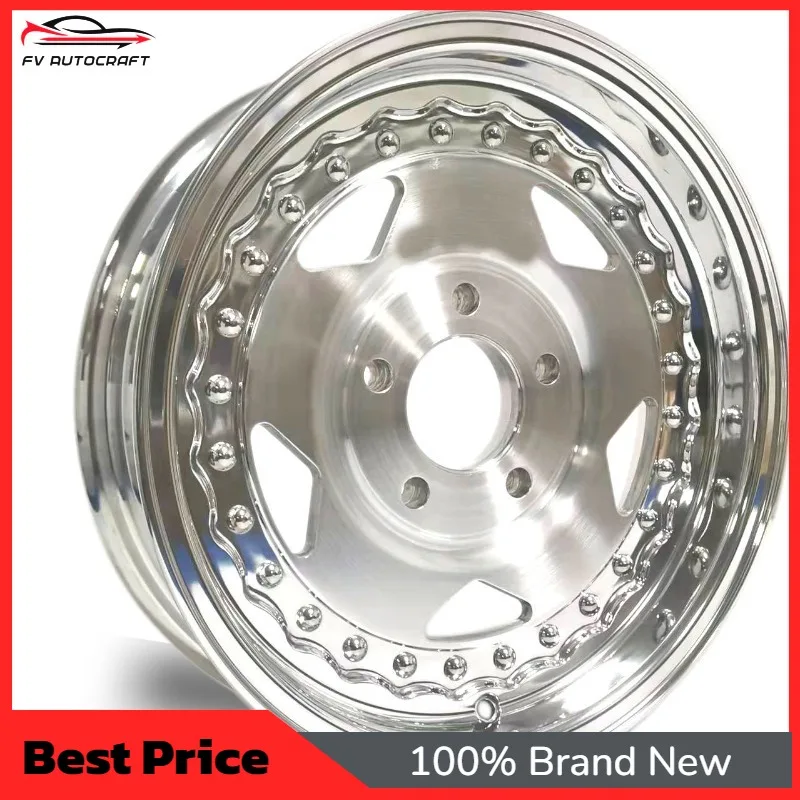 【2026】Convo Pro Wheel 15X4.0 5X120.65 ET-19 Backspace 1.75 Inch 5X101.6 15X8 5X127 Autodrag Vintage Car Wheel Rim