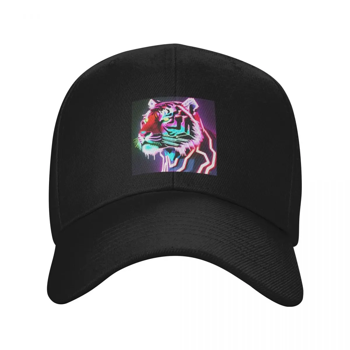 

Trippy Psychedelic Neon Tigers 14 Baseball Cap Sports Cap derby hat Unique hats Boy Women's