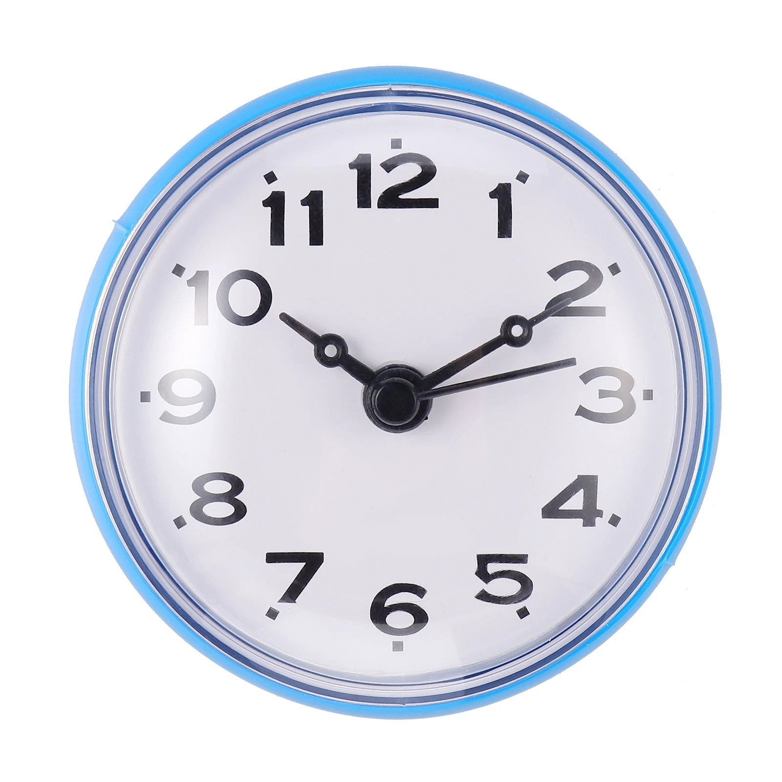 

1Pcs Waterproof Wall Clock Bathroom Silent Anti-Fog Suction Cup Hanging Clock Operated Digital Timer for Smooth Surfaces