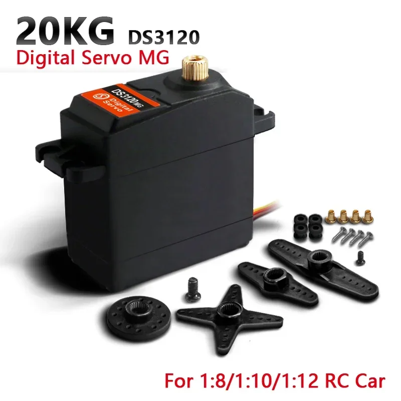 Dsservo DS3120 20kg Servo RC Metal Gear Servos digitali RC Baja Servomotore per 1/8 1/10 1/12 RC Auto Modello di aereo Robot Giocattoli