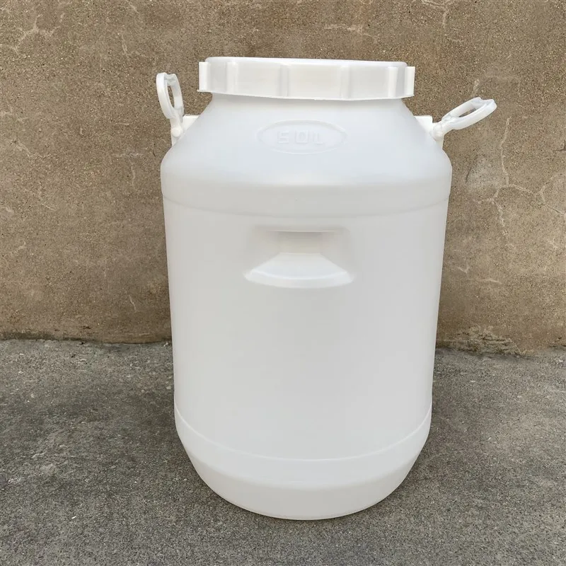 Thickened Food Grade Plastic Fermentation Barrel with Lid Sealed round Barrel 50 Liters 100 Jin Enzyme Barrel Home Water Stor...