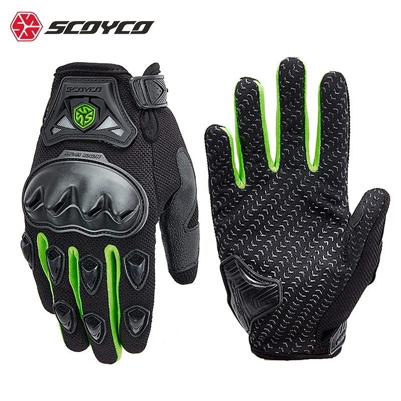 

Classic SCOYCO Summer Breathable Half/Full-finger Red/Blue/Black/Green Motorcycle Motocross Anti-fall Riding Racing Gloves