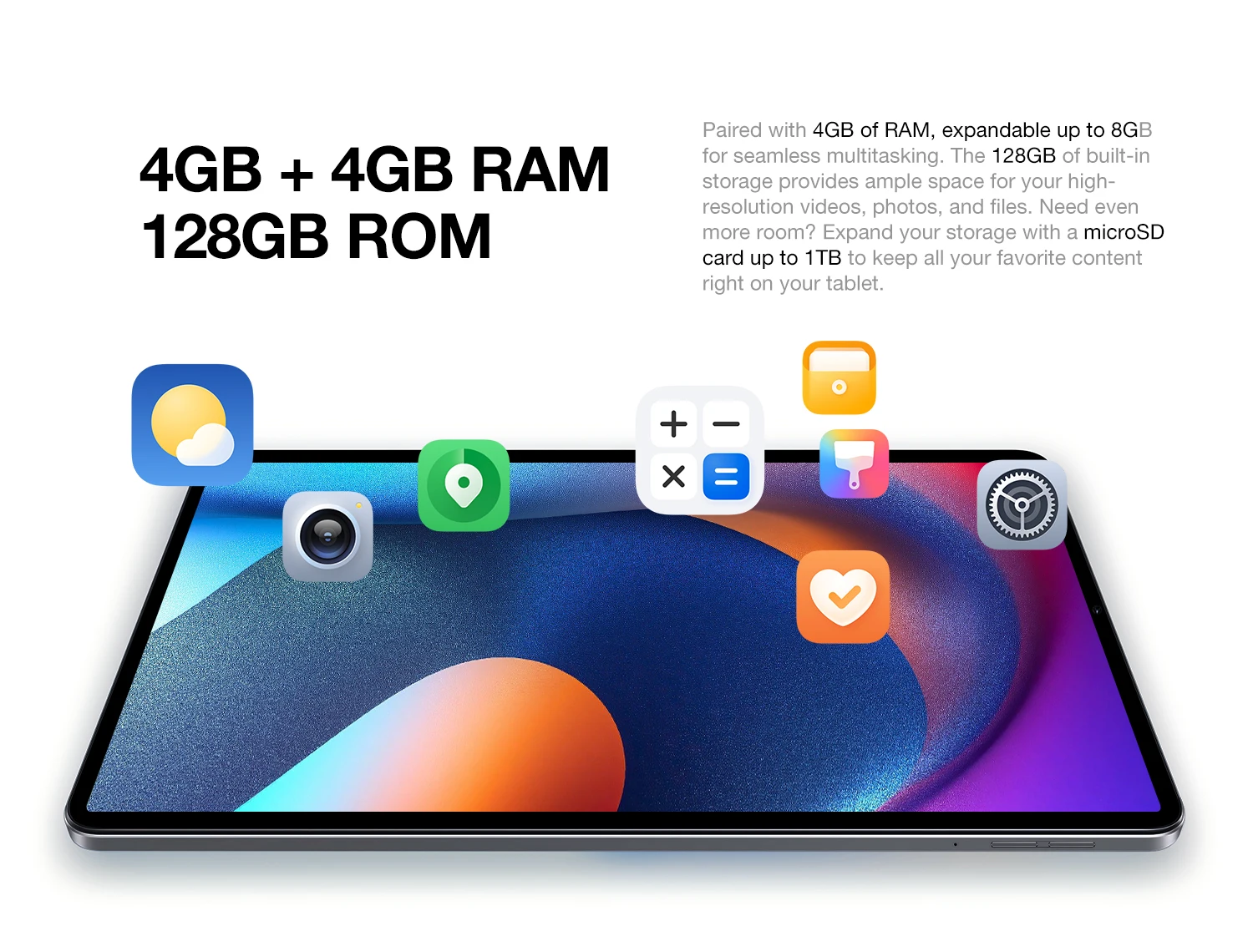 AGM PAD T1 10.95 Inch Android 14 Tablet 4G LTE Unisoc T606 8GB RAM 128GB ROM FHD+ 1200x1920 Widevine L1