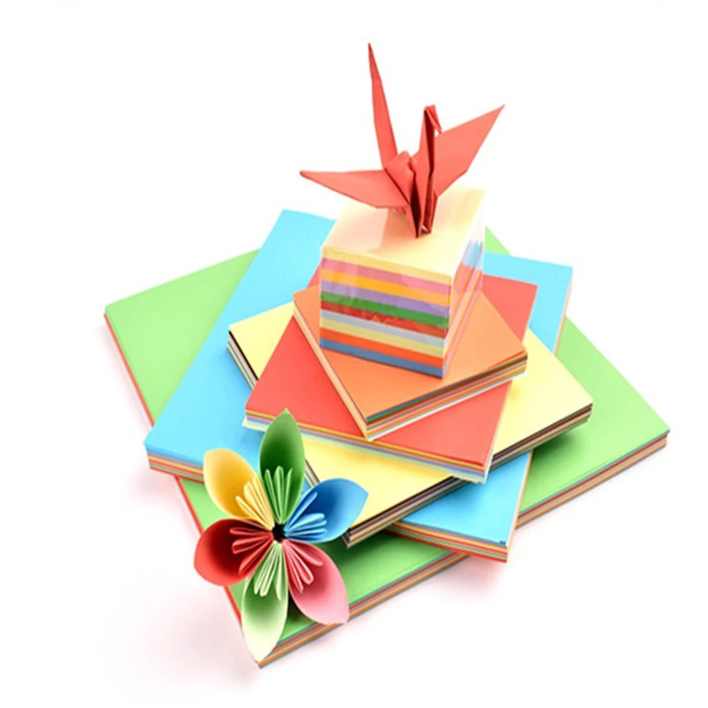 

Colorful Double Sided Origami Paper Square Sheets For Arts Crafts Projects Foldable Art Parent- Interaction