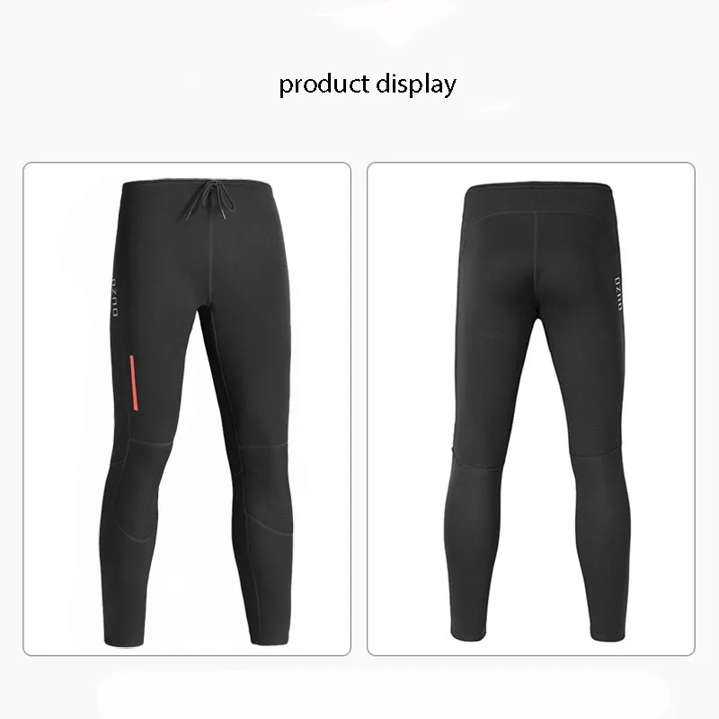 Diving Pants for Men 1.5mm Neoprene Surfing Fishing Long Pants  with Adjustable Strap Keep Warm Free-diving Snorkel Pants