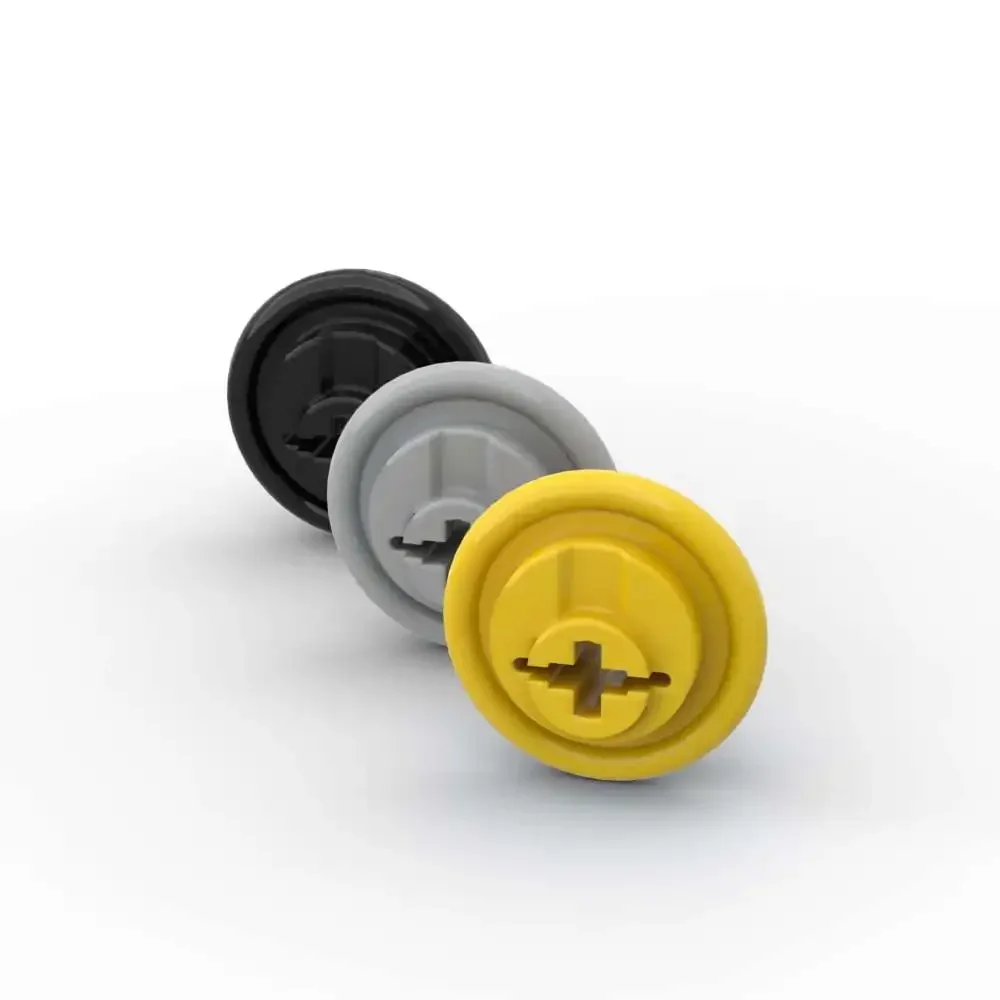 MOC 10PCS Part Bricks 4368 Crank Disk Building Blocks Set Gear Wheel With Hole Special House Assemble DIY Toys Birthday Kid Gift