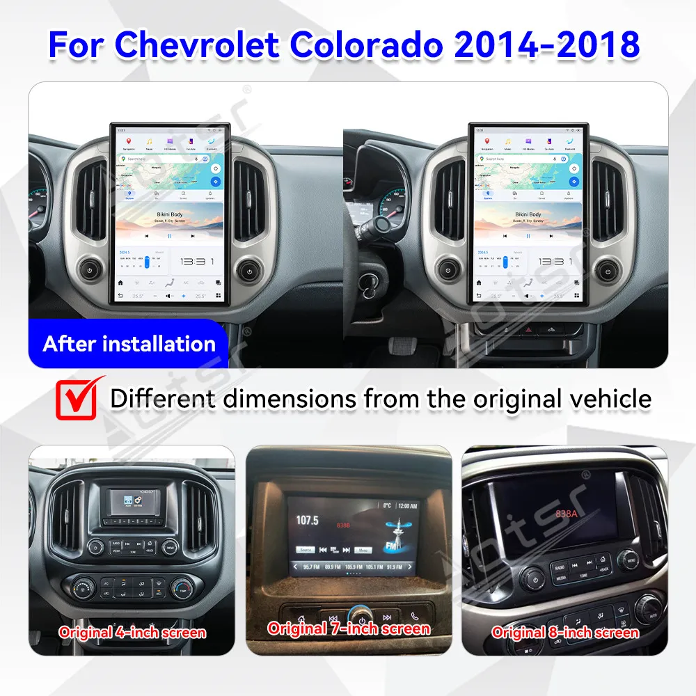 

Чипы Qualcomm 14,4 дюйма Android 13 для Chevrolet Colorado 2014-2018, автомобильный радиоприемник, автомобильный GPS-навигатор, головное устройство CarPlay, мультимедийное воспроизведение