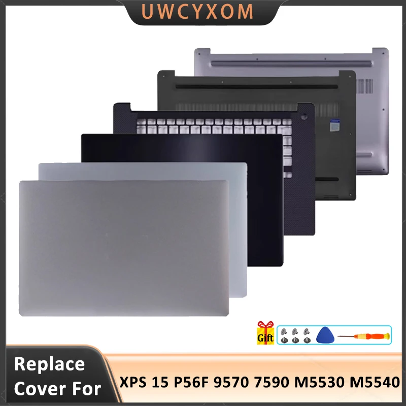 

98% New For XPS 15 P56F 9570 7590 M5530 M5540 Laptop LCD Back Cover Front Bezel Palmrest Bottom Case Keyboard
