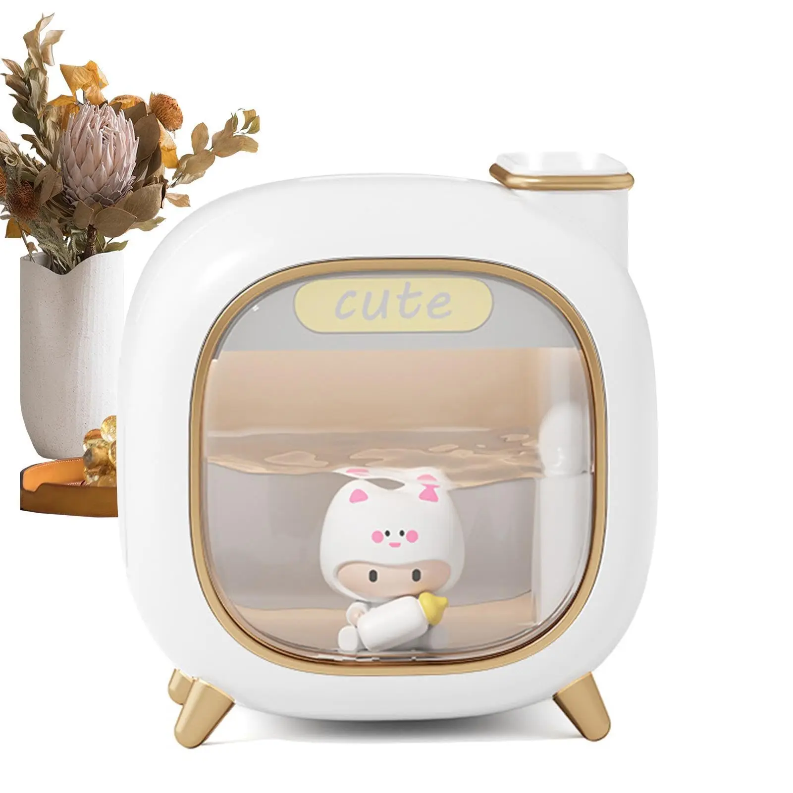 مرطبات صغيرة محمولة USB مع ضوء ليلي ، رذاذ مزدوج ، ضباب بارد ، صغير ، غرفة نوم ، مدرسة ، سيارة ، سفر ، شركة