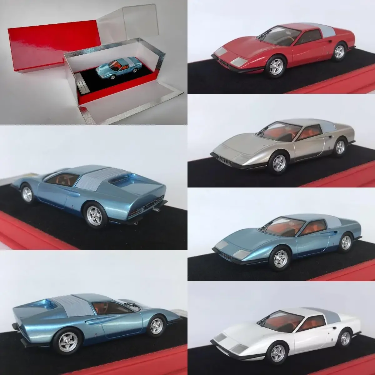 XEROX 1:43 P6 Pininfarina 1969 Limited to 39 Units Worldwide Resin Metal Static Car Model Toy Gift