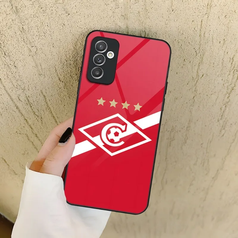 Russian Spartak Moscow Football Phone Case For Samsung S30 S23 S22 S21 S20 Fe S10 E S9 Note 20 10 Pro Ultra Plus 5G Glass Cover