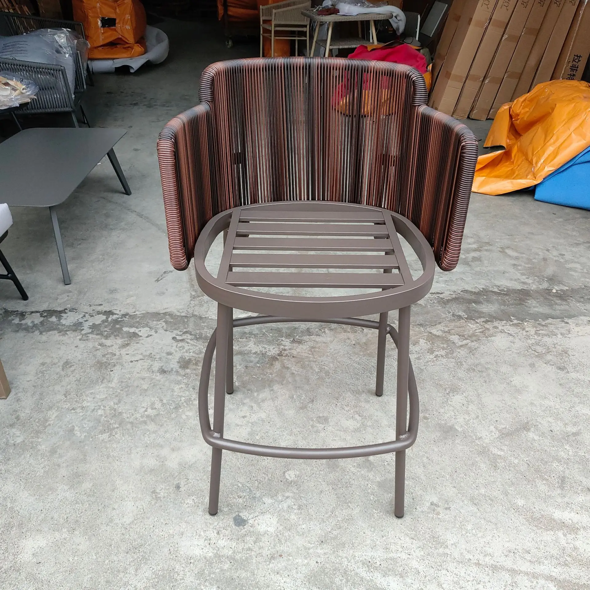 Customizable Nordic Outdoor Bar Chair