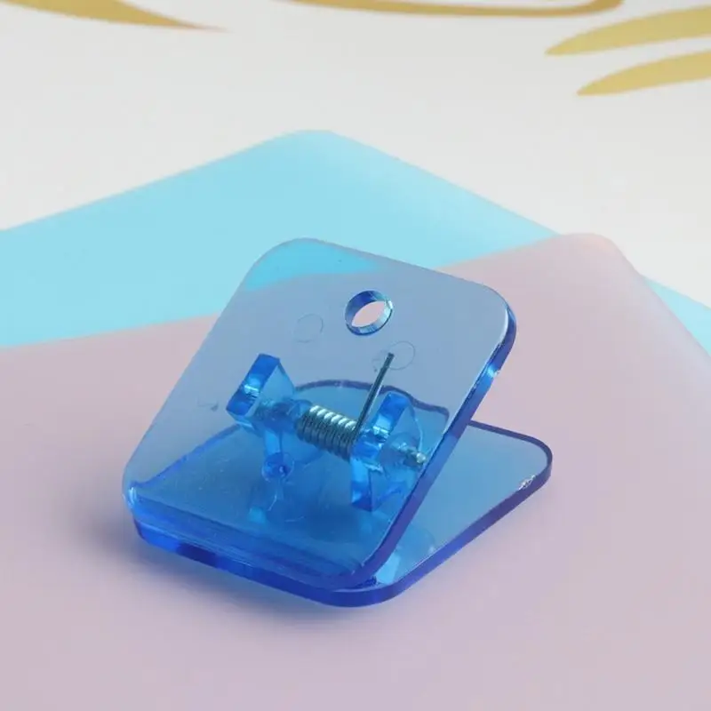 20cb 10pcs 아크릴 종이 클립 정사각형 종이 클램프 문서 주최자 클립 30x32mm