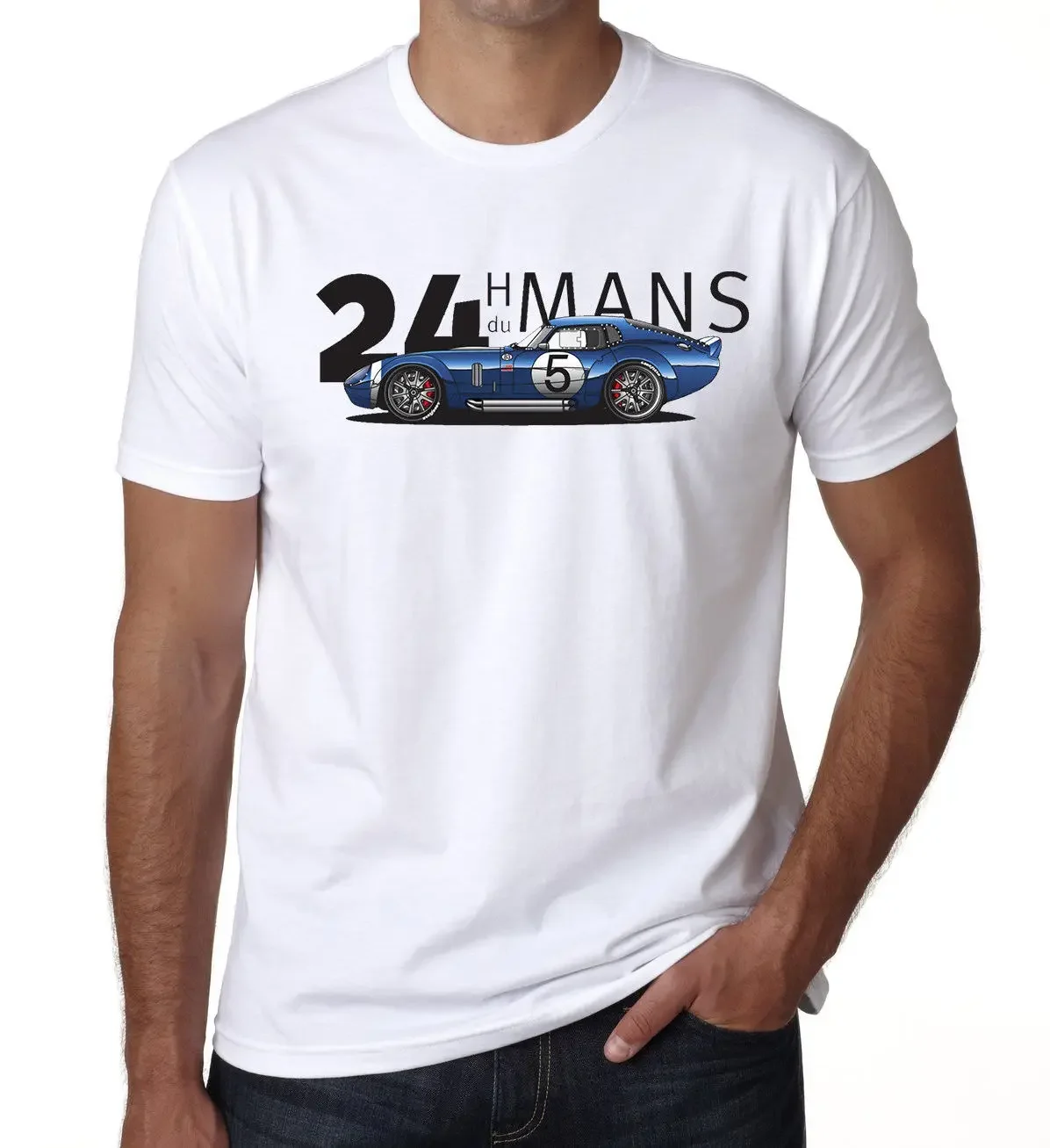 Hot Sale 100% Cotton American Car Shelby  24 Heures Du Mans 1964 Mens Unisex T-Shirt White T Shirt  Tee Shirt Fashion Funny New