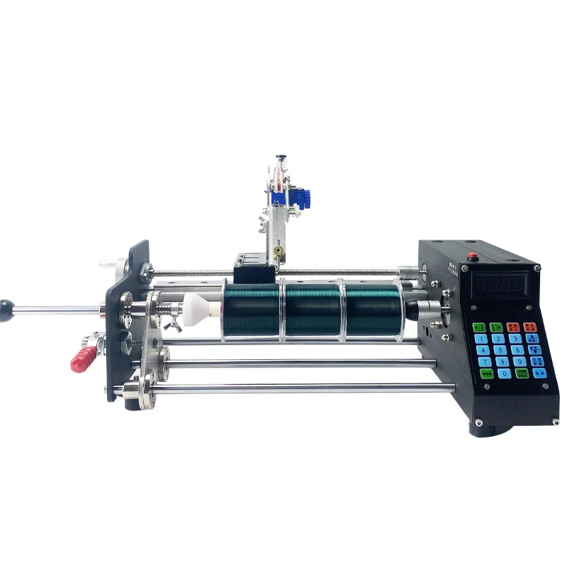 آلة لف أوتوماتيكية بالكامل، تستخدم للف ما يصل إلى 10 أمتار من خط الصيد المطلي بالمينا، خيط القطن، #2