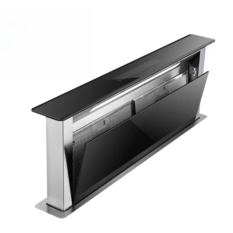 Built-In Downdraft Cooker Hood 60/90cm Ultra-Quiet Stainless Steel Kitchen Ventilation Extractor