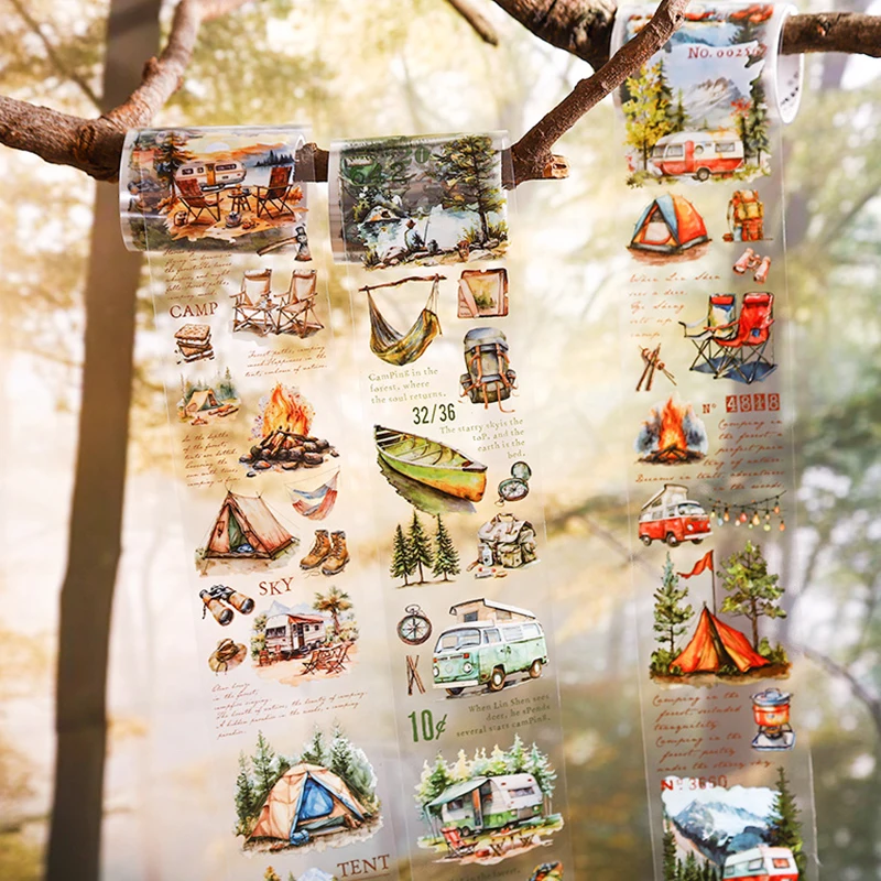 

6 томов — водонепроницаемая ПЭТ-лента для записи приключений в дикой природе и лучшей жизни, подходит для бухгалтерского макета своими руками