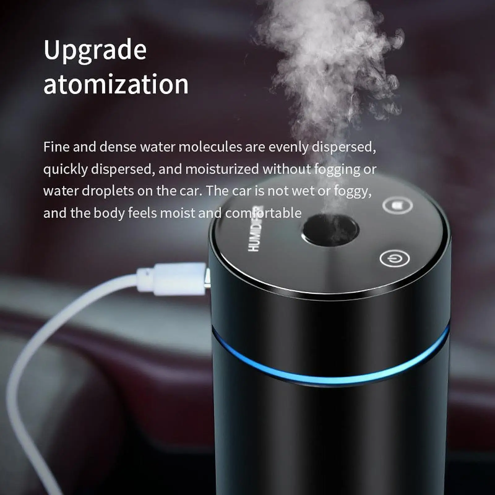 Car Diffuser 250 ml Small Mini Humidifier for Travel Desktop Office