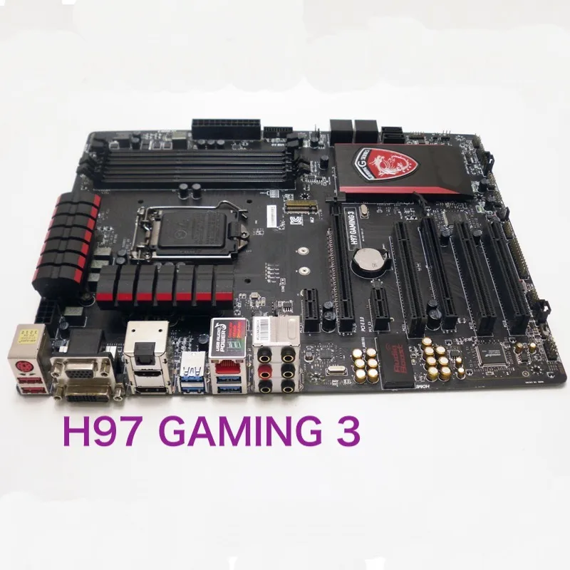 Placa-mãe para MSI, H97 GAMING 3, 32GB, VGA, DVI, HDMI, 2xUSB 2.0, 1xUSB 3.0, Mainboard, 100% testado, OK, totalmente trabalho, frete grátis