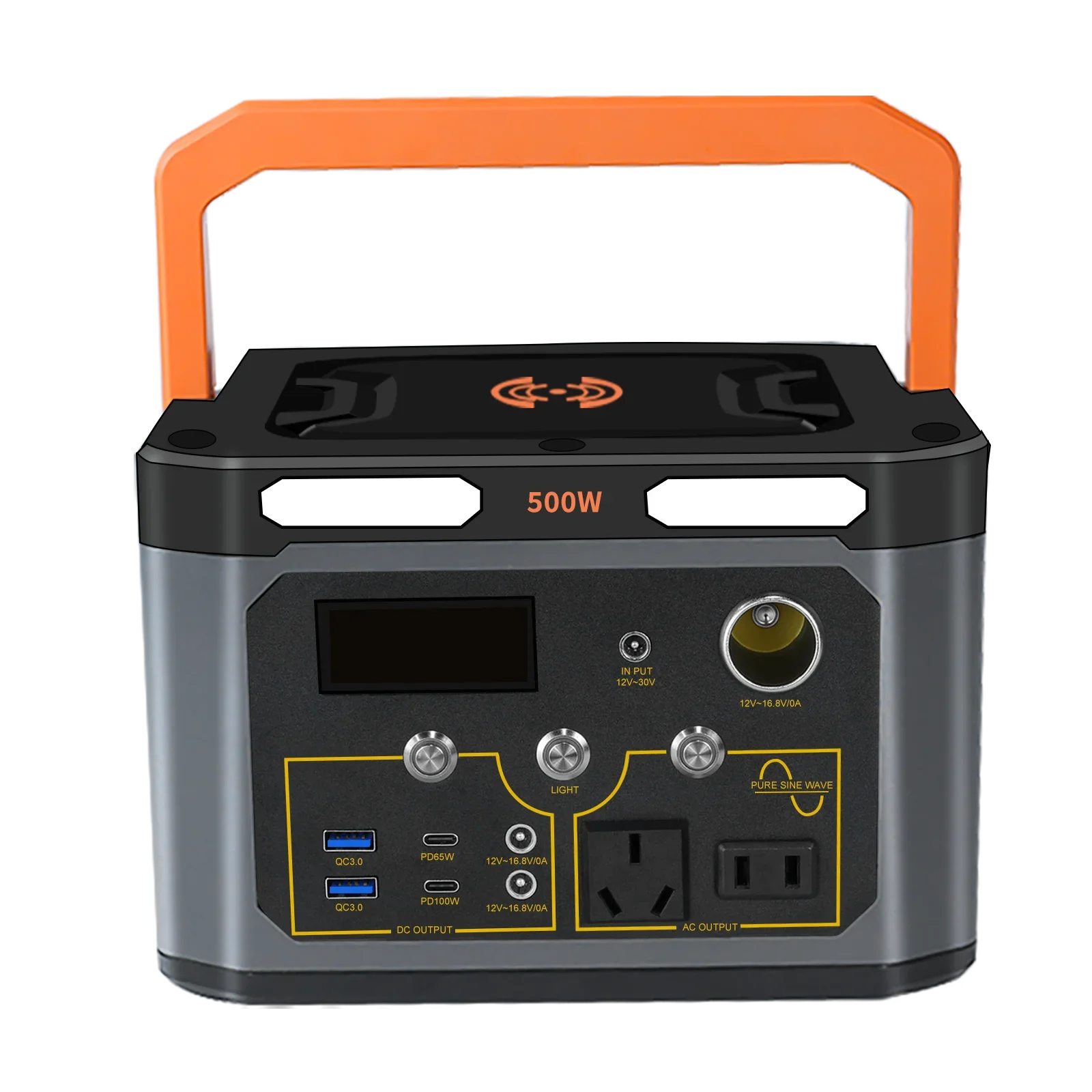 محطة طاقة محمولة 300WH 500WH 1000WH 2000WH التخييم الشمسية محطة طاقة الطوارئ إمدادات الطاقة بطارية Lifepo4