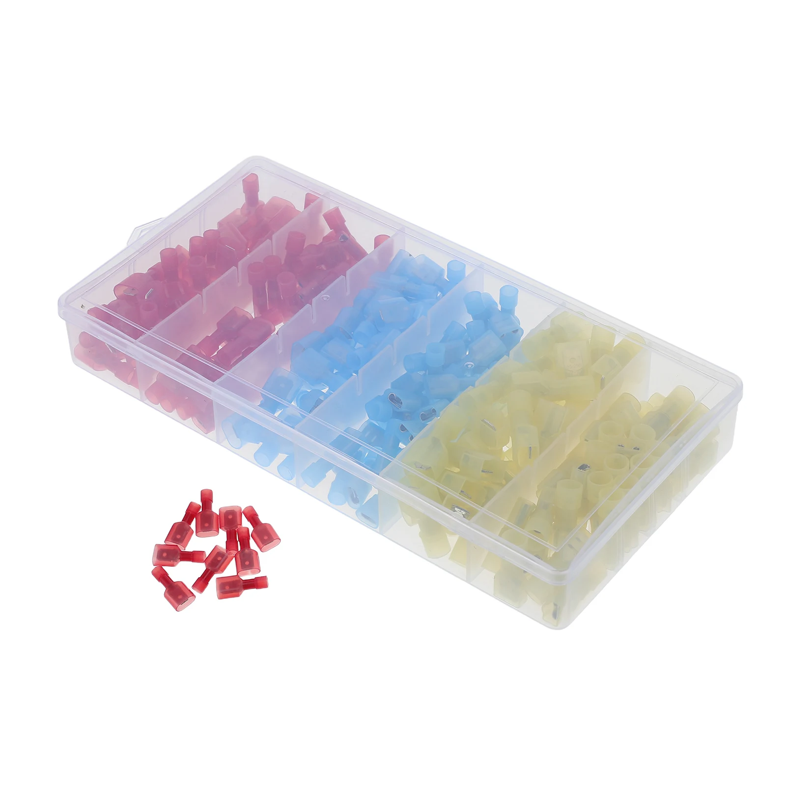 

180pcs Insulated Butt Terminals Double-Ended Wire Connectors Automotive Wiring Kit High-Temperature Resistance for Vehicle