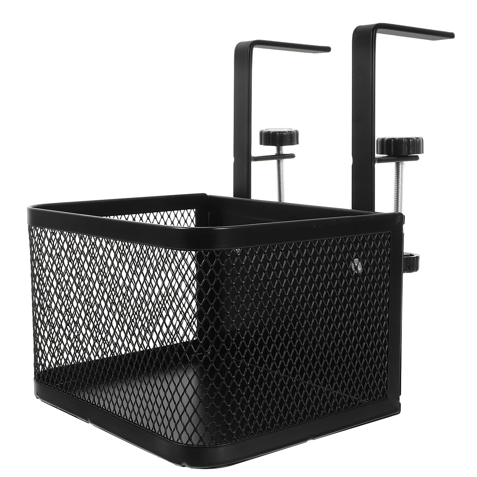 

Small Desk Drawer Storage Basket Office ganizer Carbon Steel Clamp Shelving Under Desk Cable Tray Wire Management Box