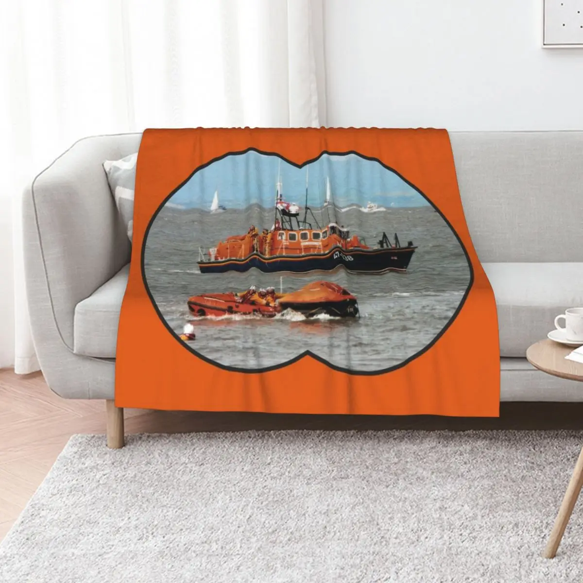 Lifeboat Day Throw Blanket Single Bed Fashionable Cute Soft Plush Plaid Luxury warm for winter Blankets