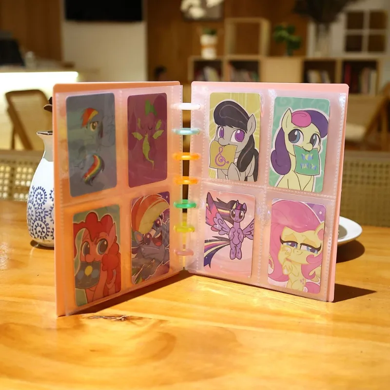 4 Pocket Card Book Binder Mushroom Hole Loose-leaf Card Book 3 Inch Photo Loose-leaf Binder Portable Card Storage Collector Book