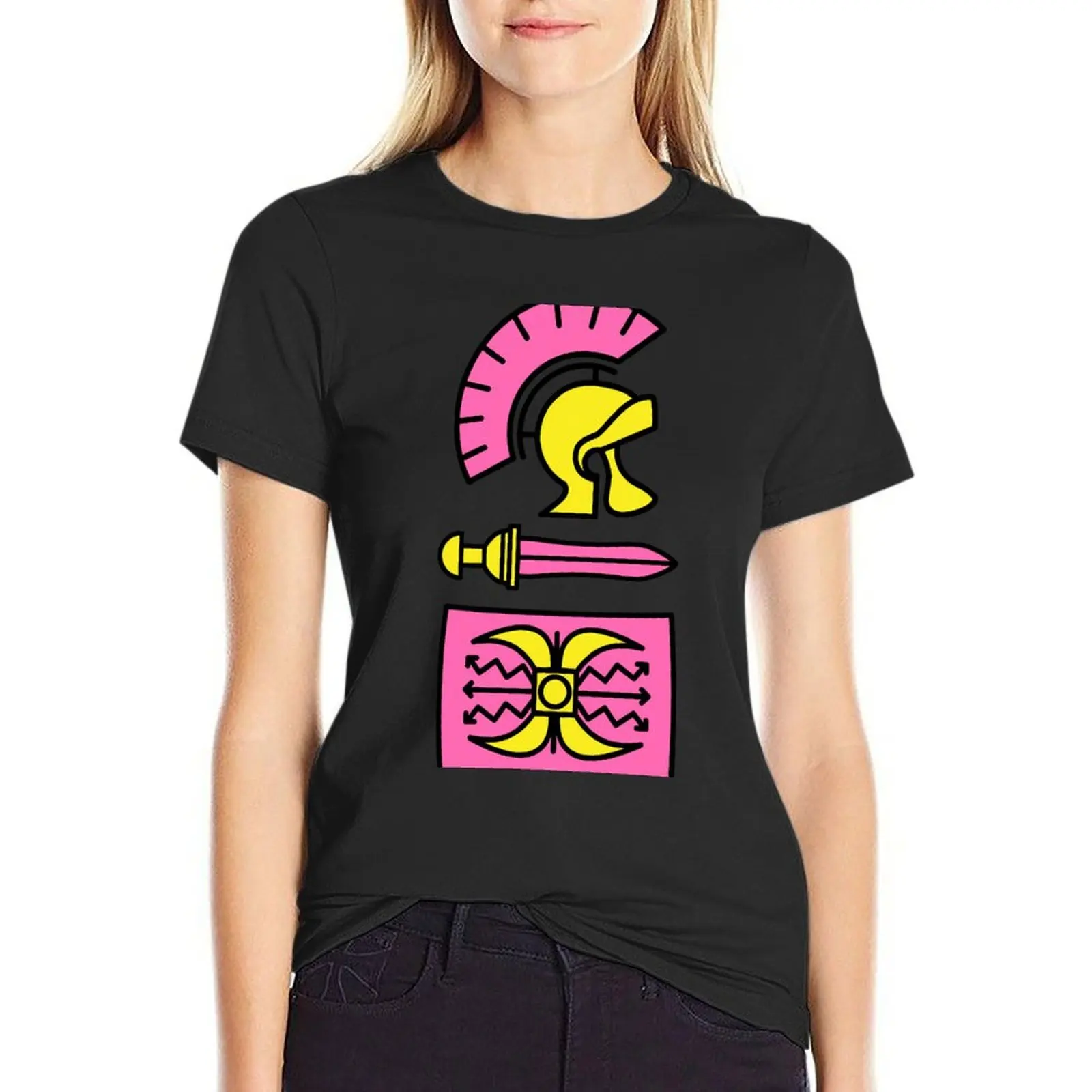 Camiseta con estampado de legionario Pop para mujer, ropa bonita, ropa estética, Camisetas estampadas, blusas de verano 2024