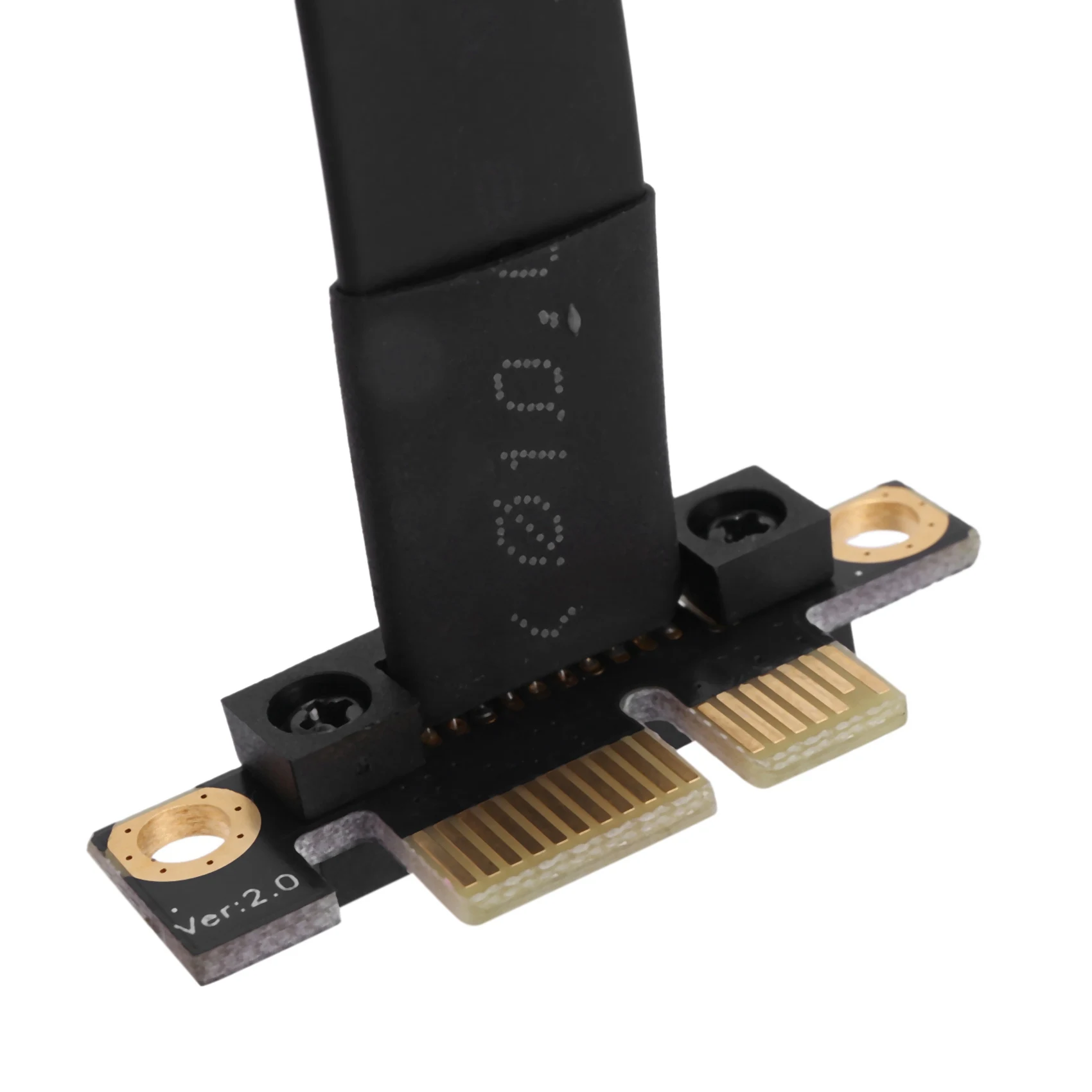 ABRI-2X PCIE X1 Riser Cable Dual 90 Degree Right Angle Pcie 3.0 X1 To X1 Extension Cable 8Gbps PCI Express 1X Riser Card 5Cm