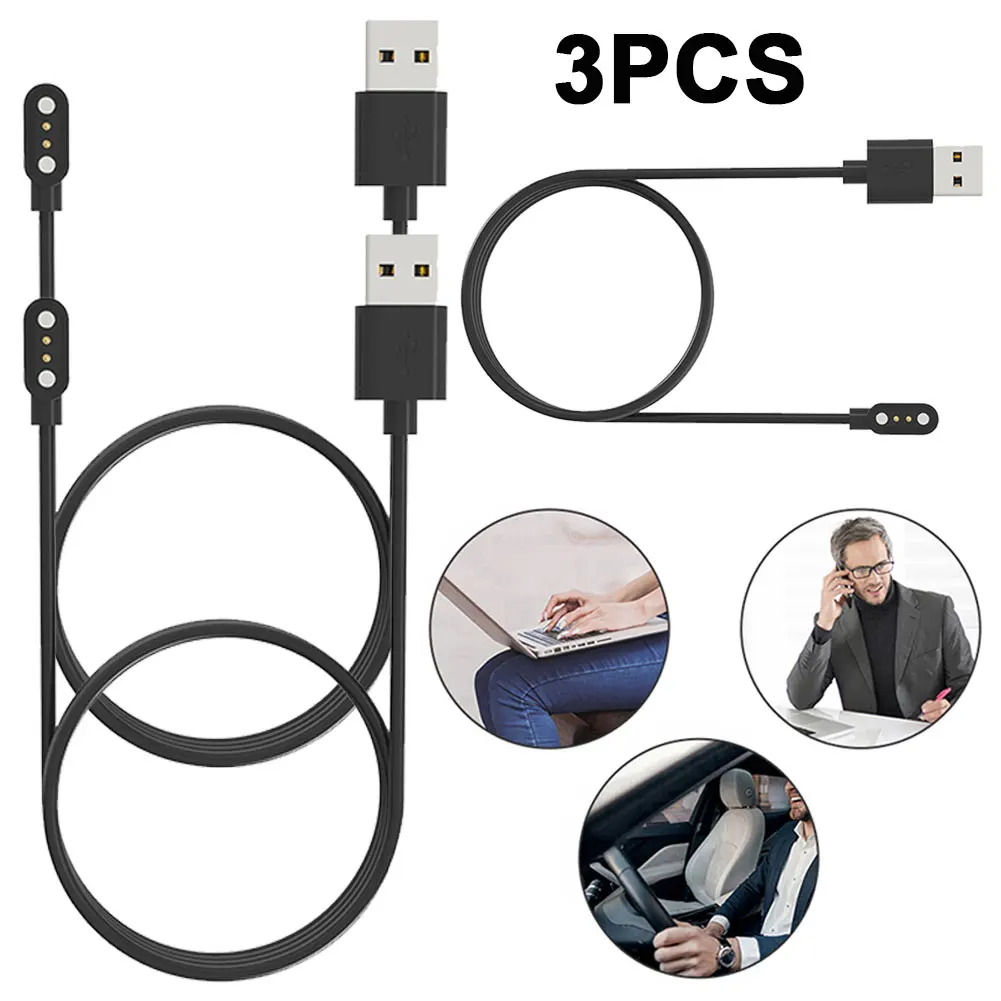 3 STKS USB Magnetische Smart Watch Oplaadkabel Vervanging voor Mibro Watch Lite 2/T1/C2