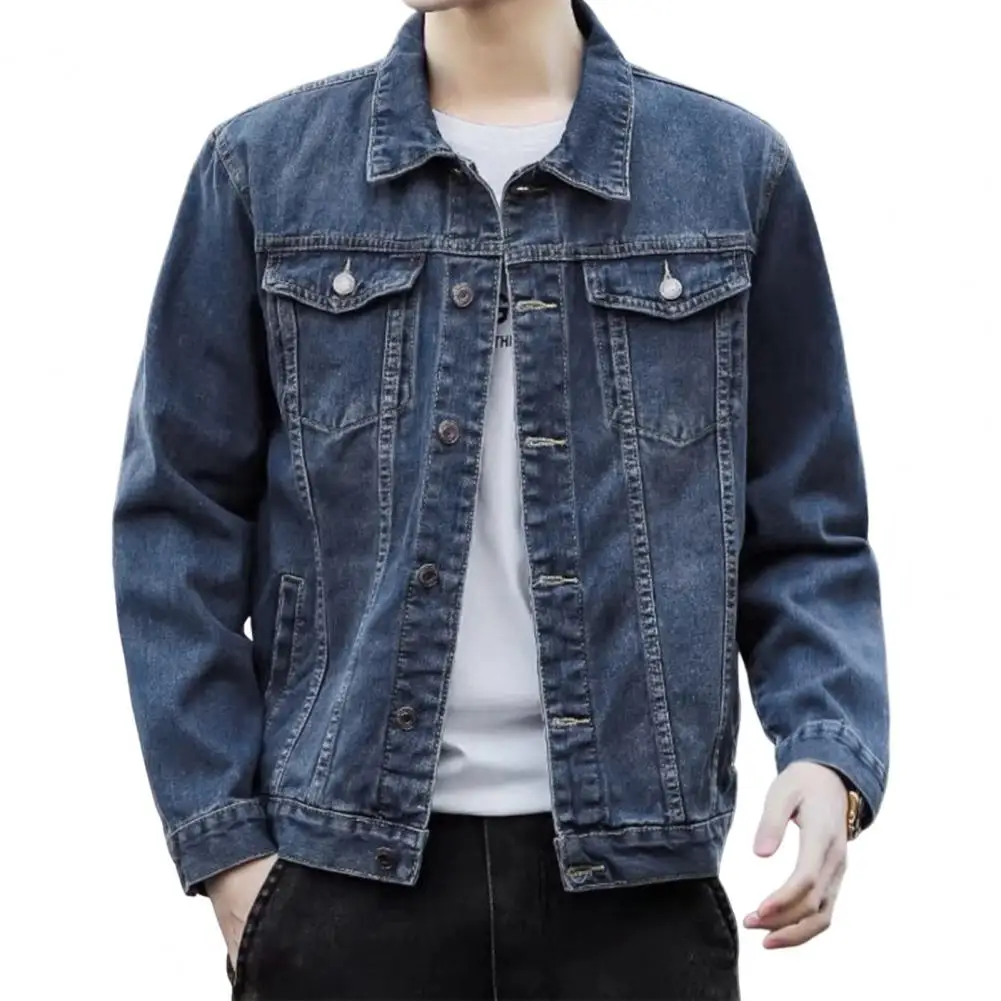 

2022 Denim Jacket Men's High Street Hip-hop Trainer Jacket Autumn Trend Streetwear All-match Preppy Oversize Punk Jeans Coat