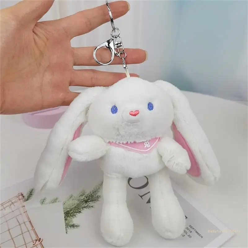 Y4UD Just Pull Bunny Legs or Ears Plush Keychain for Girls Gift Carnival Prizes