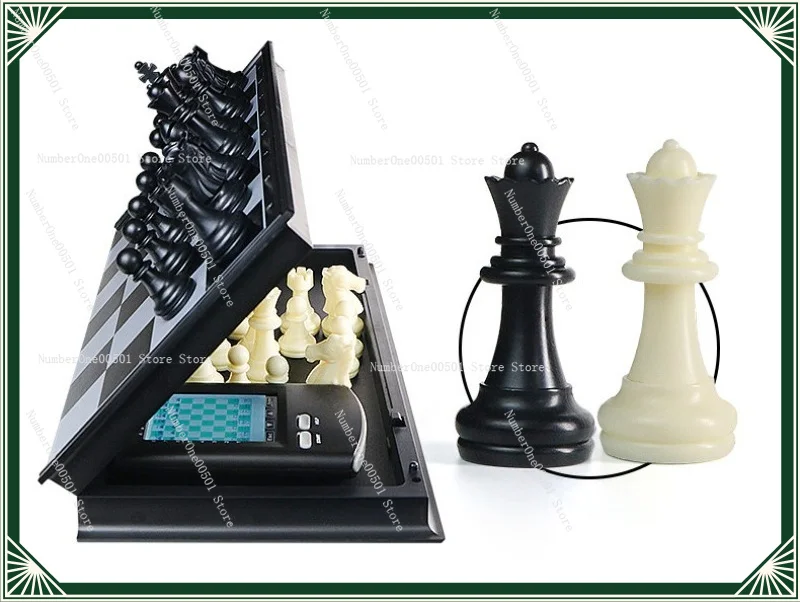 Chess Set Smart Electronic Chessboard + Two-player Chessboard Learning Chess Puzzle Gift