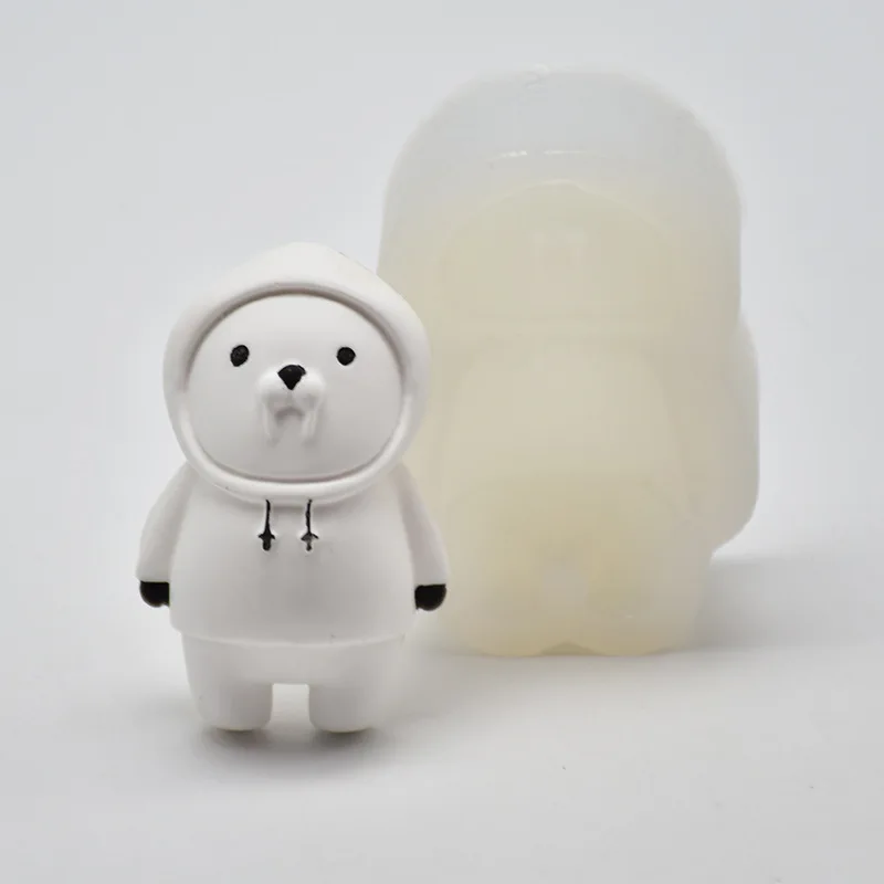 3d Dolphin Shaped Mold Silicone Seal Whale Form Candle Mould for Candle Making Supplies Gypsum Handmade Diy Home Decoration Tool