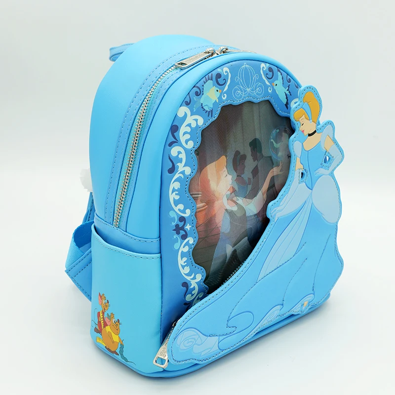 Cinderella Princess Lenticular Mini Backpack Girl Cute Shoulder Bag Outdoor Leisure Bag Christmas Gift - view 3