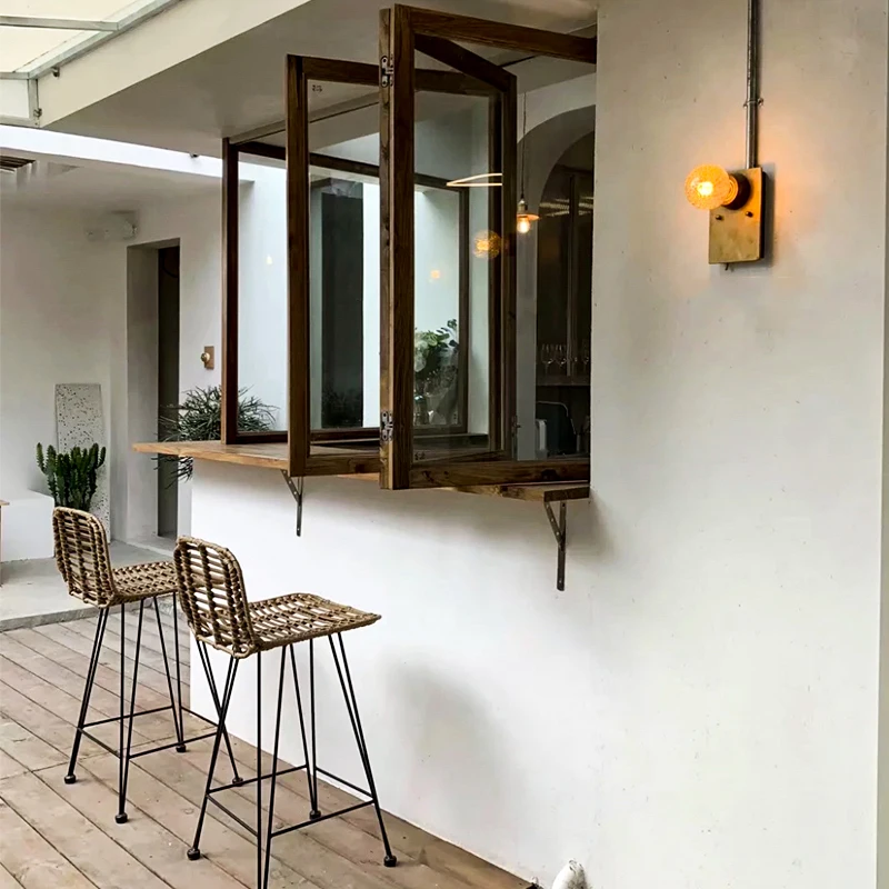 

Уличные эргономичные барные стулья для ресепшена и вечеринок, минималистичные дизайнерские высокие стулья, сверхлегкие плетеные стулья для ресторанов и дома