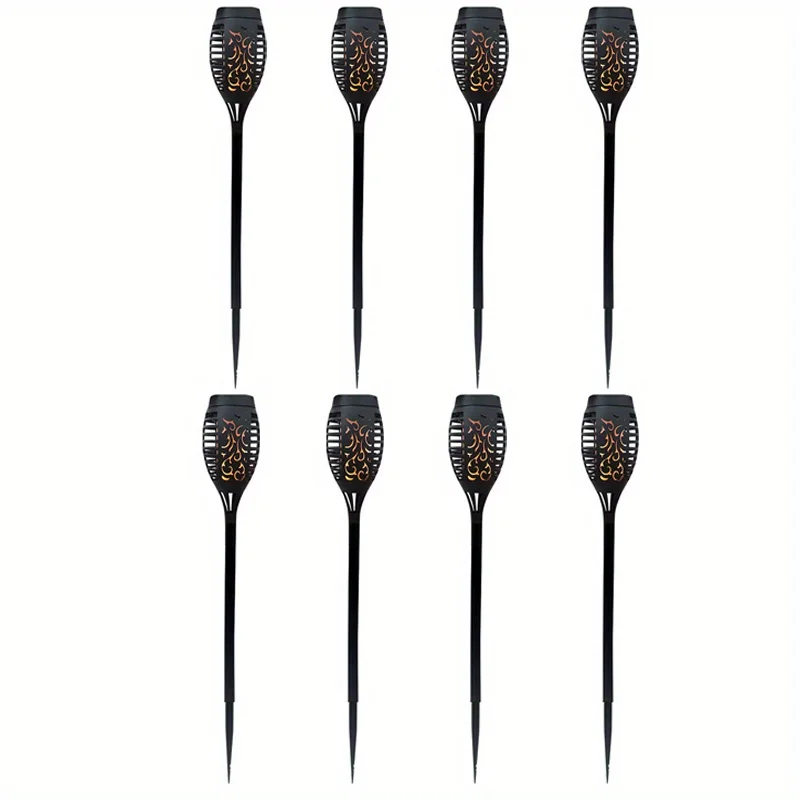 NONE 12led solar flackern licht licht wasserdichte garten dekoration outdoor rasen weg hof terrassen fußlampe 4