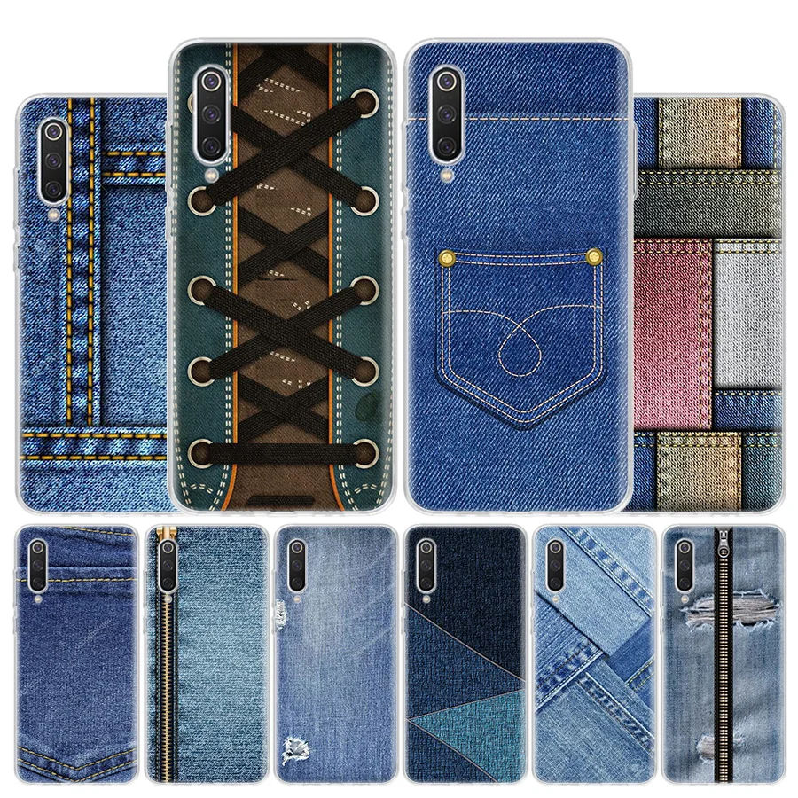 Jeans Cowboy Denim printed Cover Phone Case For Xiaomi Redmi Note 13 12 12S 11 11S 10 10S 9 9S 11T 11E Pro Plus 8 8T 7 + Coque C