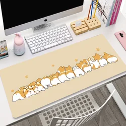 Mouse Pad Cute Dog Table Mats Computer Mousepad Keyboard Mat XXL Big Desk Pad 100x50cm Large Gamer Mousemats Mausepads Mouse Mat