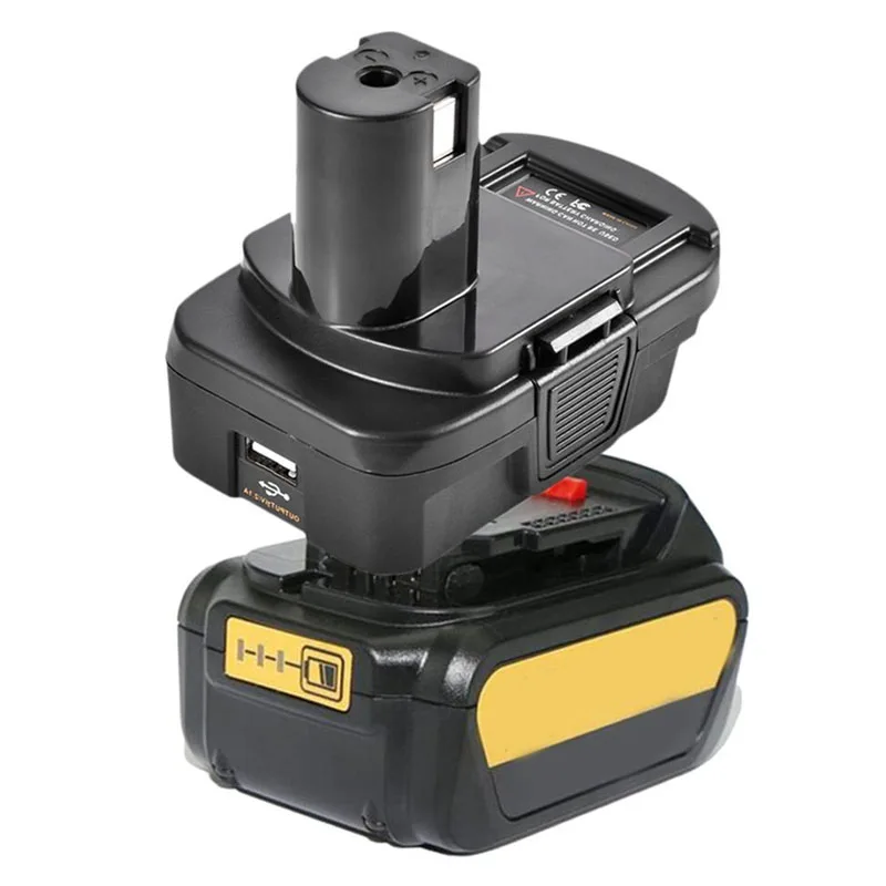 DM18RL Battery Converter Adapter USB DM20ROB For RYOBI Convert DEWALT 20V Milwaukee 18V to 18V Battery Adapter