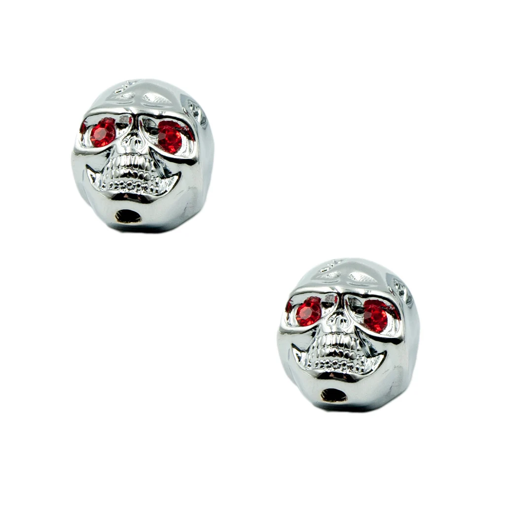 4PCS Chrome Skull Head Knobs Volume Tone Pot Control Knob For Electric Guitar Switch ST TL DIY Guitarra Accessories Replacement