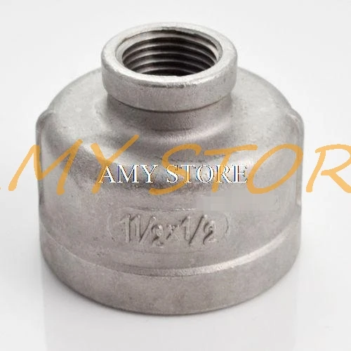 

1-1/2"x1/2"Female Nipple Threaded Reducer Pipe Fitting Stainless Steel 304 BSPT (ZG)