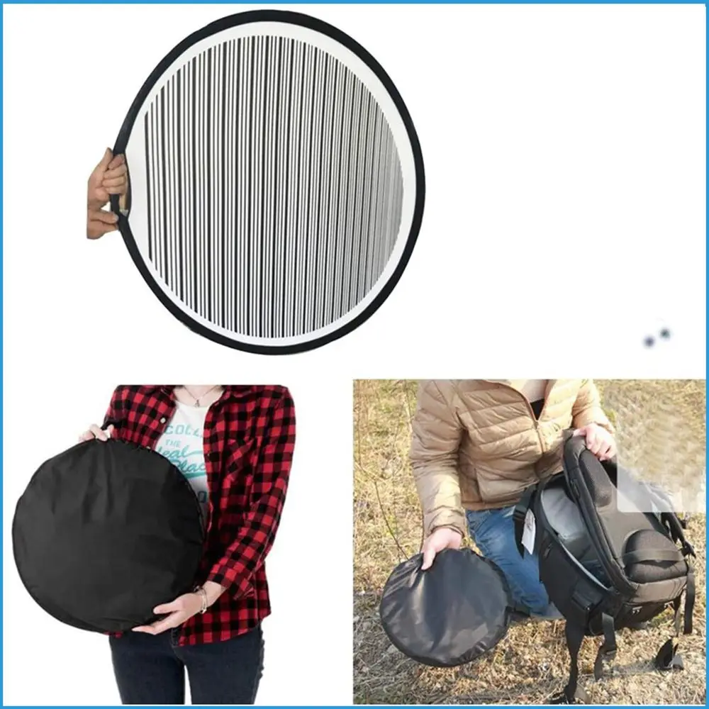 80cm Circular Striped Flexible Foldable Portable Designed PDR Lined Light Reflector Board Round Dent Panel for Car Vehicle