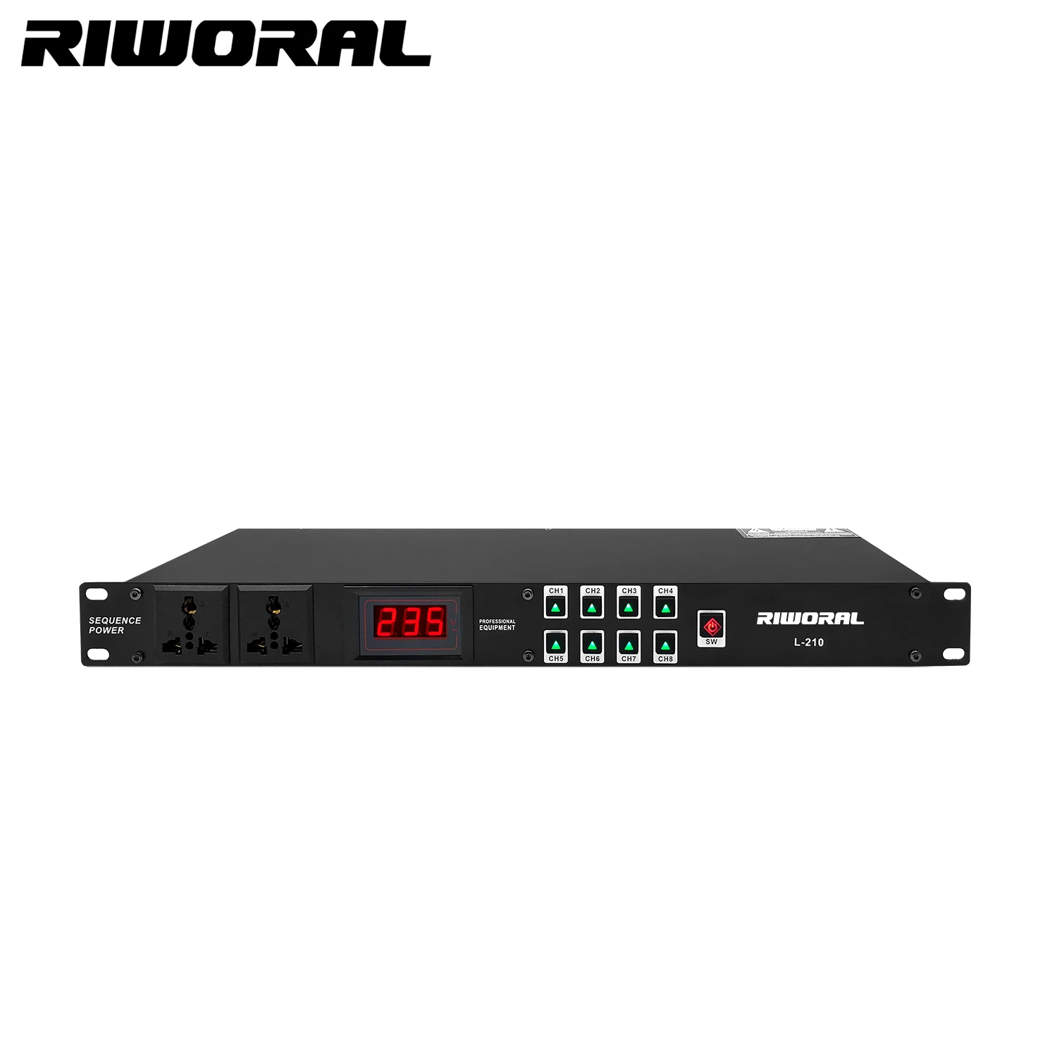 2026 L-208 Hot Selling Professional Audio Karaoke Audio System AS-01 8+2 Channel Power Sequence DJ Controller
