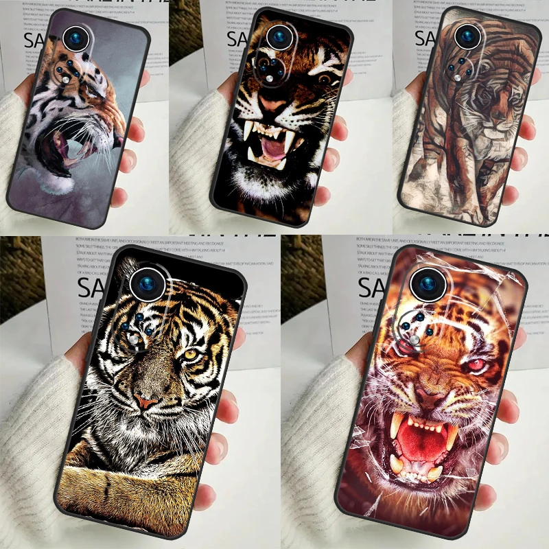 Ferocious Tiger Animal Phone Case For Honor 90 Lite 50 70 Magic 5 6 Pro X6 X7 X8 X9 X6a X7a X8a X9a X9b X8b Cover